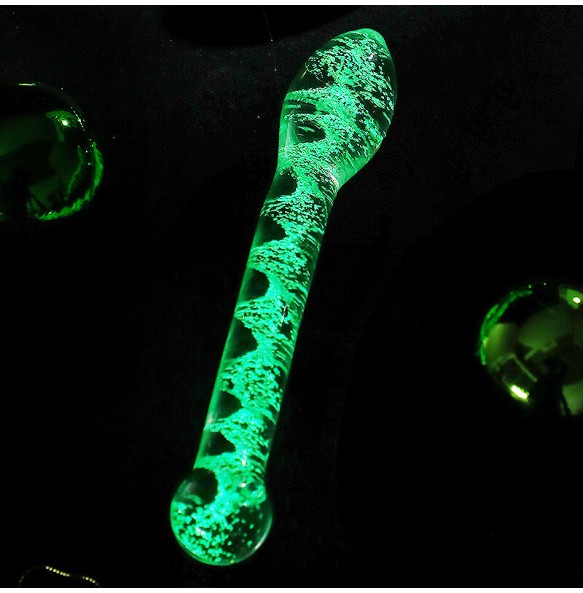 MizzZee - Glow In The Dark Galaxy Crystal Dildo (Big Head Model)